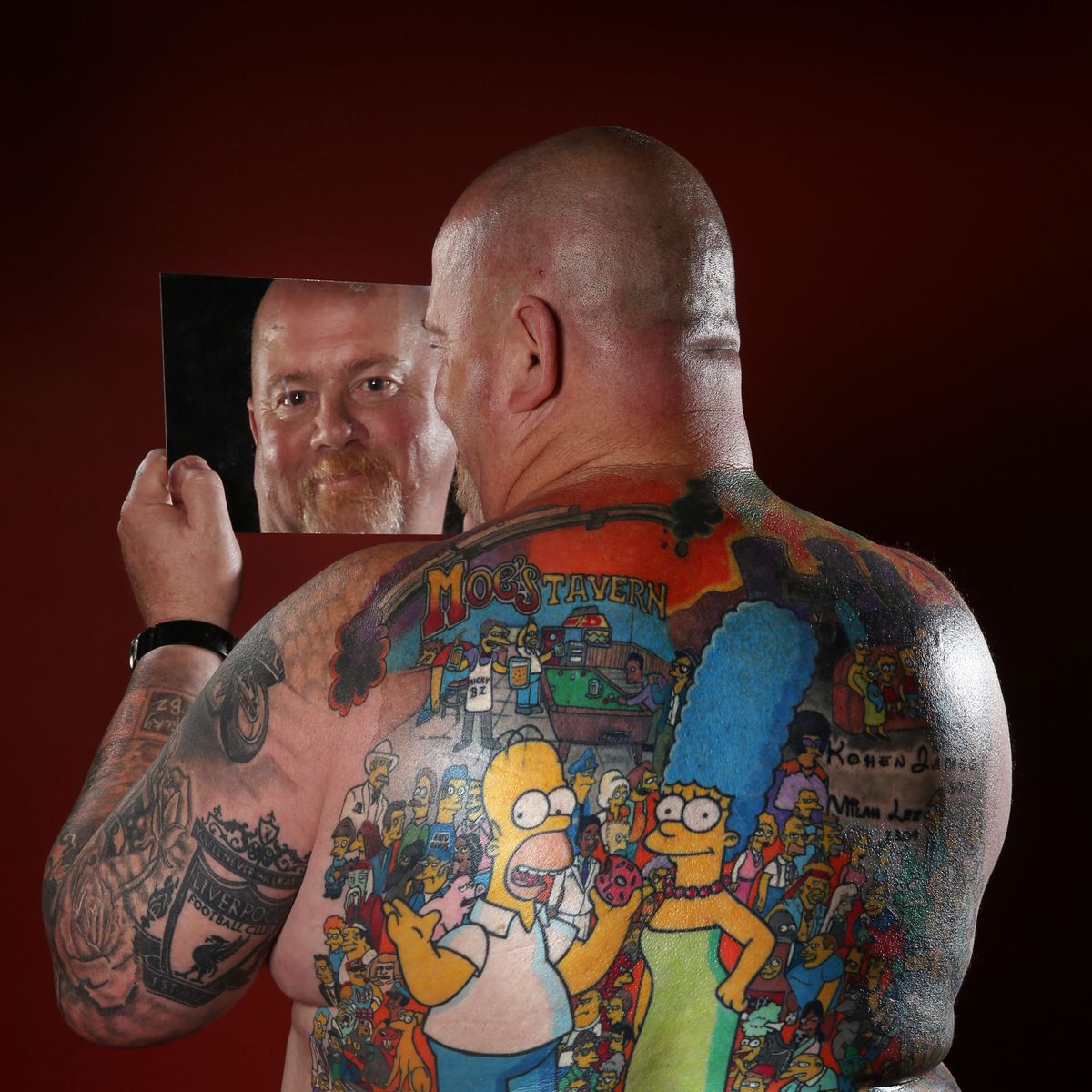 Simpsons world record set with 203 tattoos - Sports Illustrated