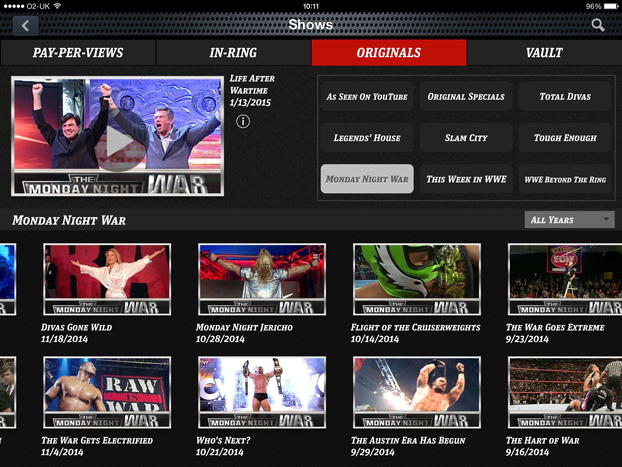 Wwe best sale network website