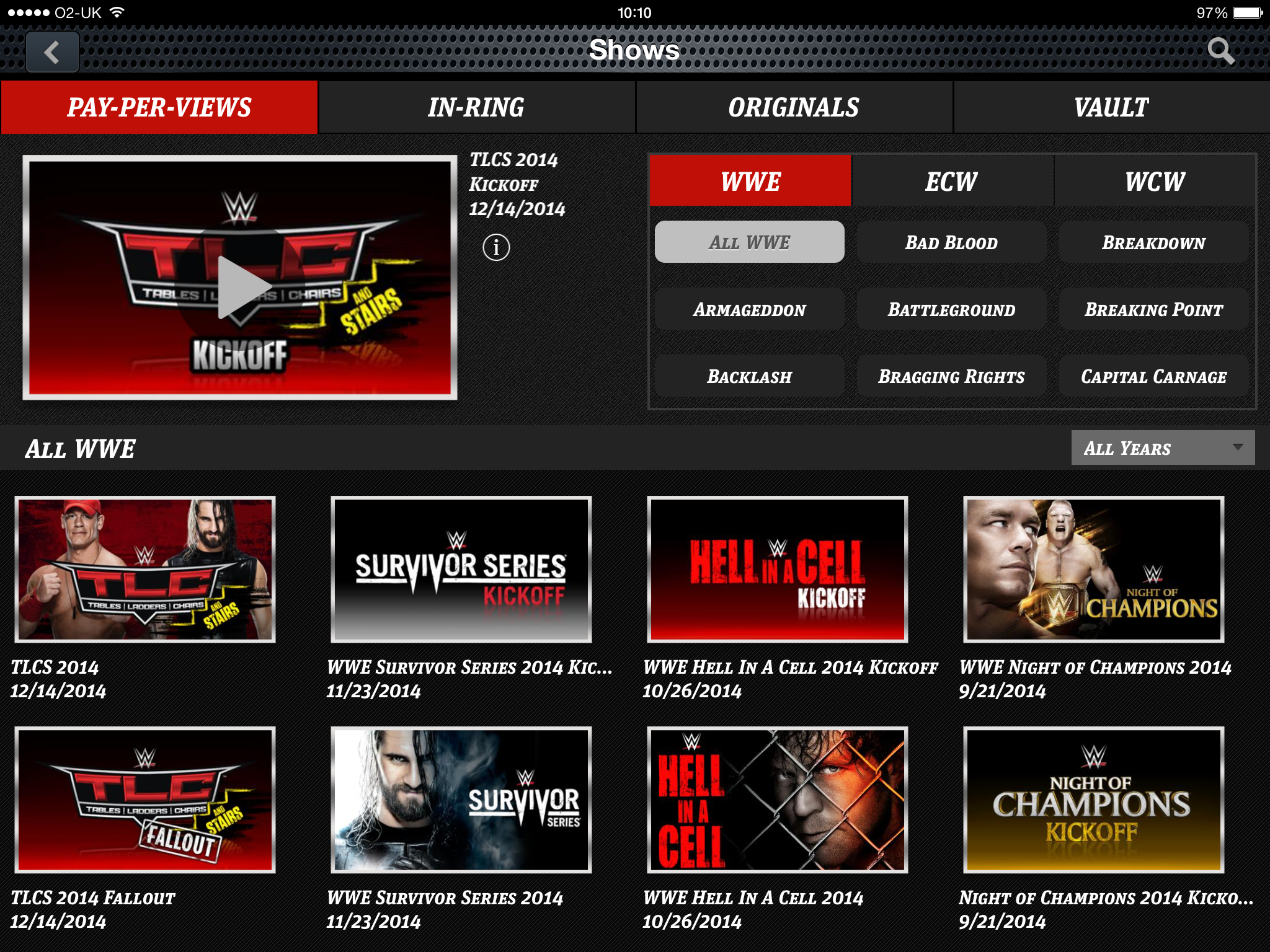 Wwe network 2024 account settings