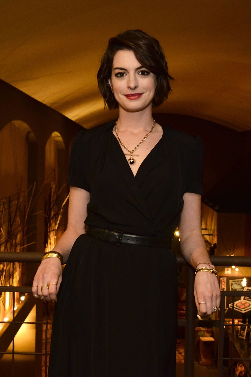 anne hathaway smiling