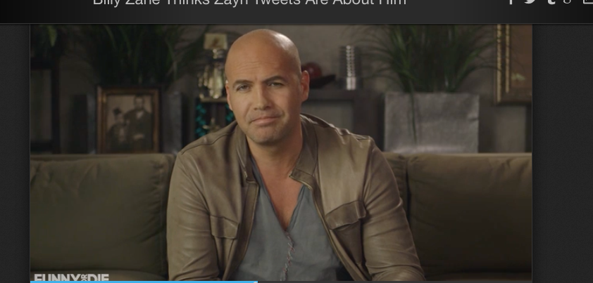 Billy Zane jokes about Zayn Malik in skit