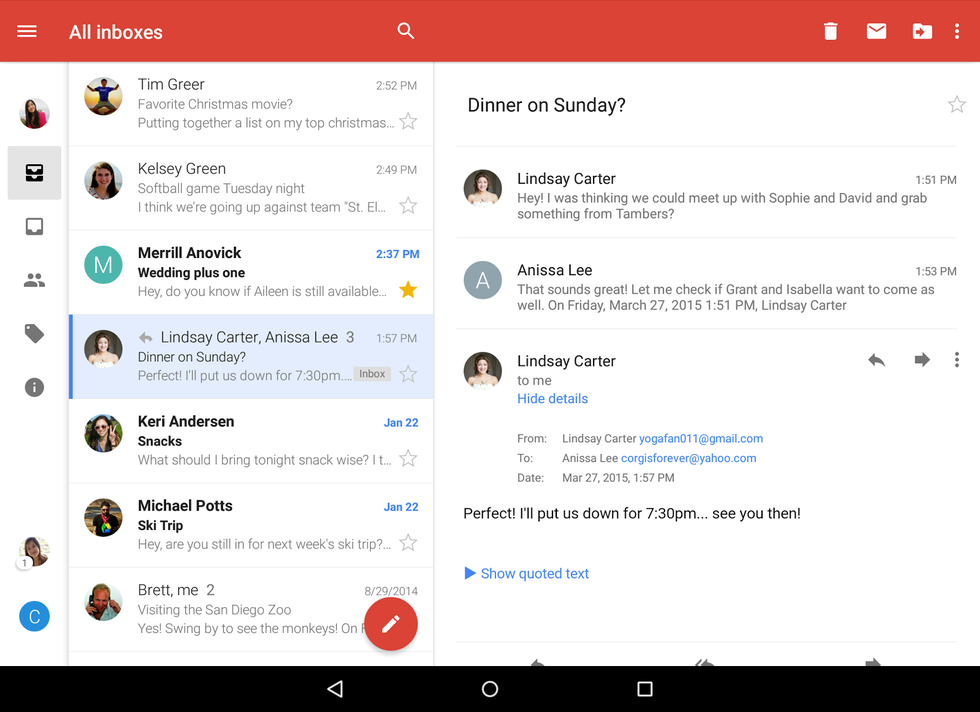 Gmail deals inbox view