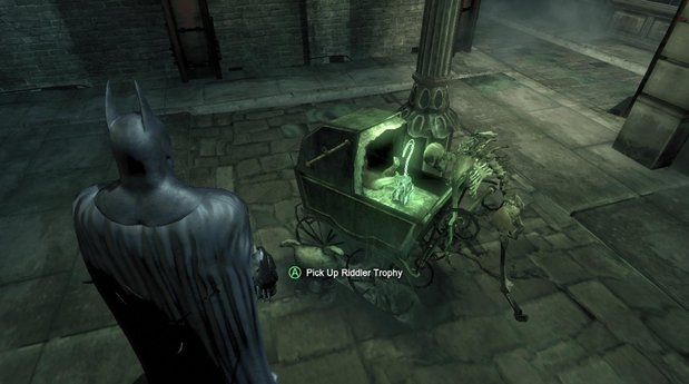 Batman: Arkham Asylum, Riddler Trophies