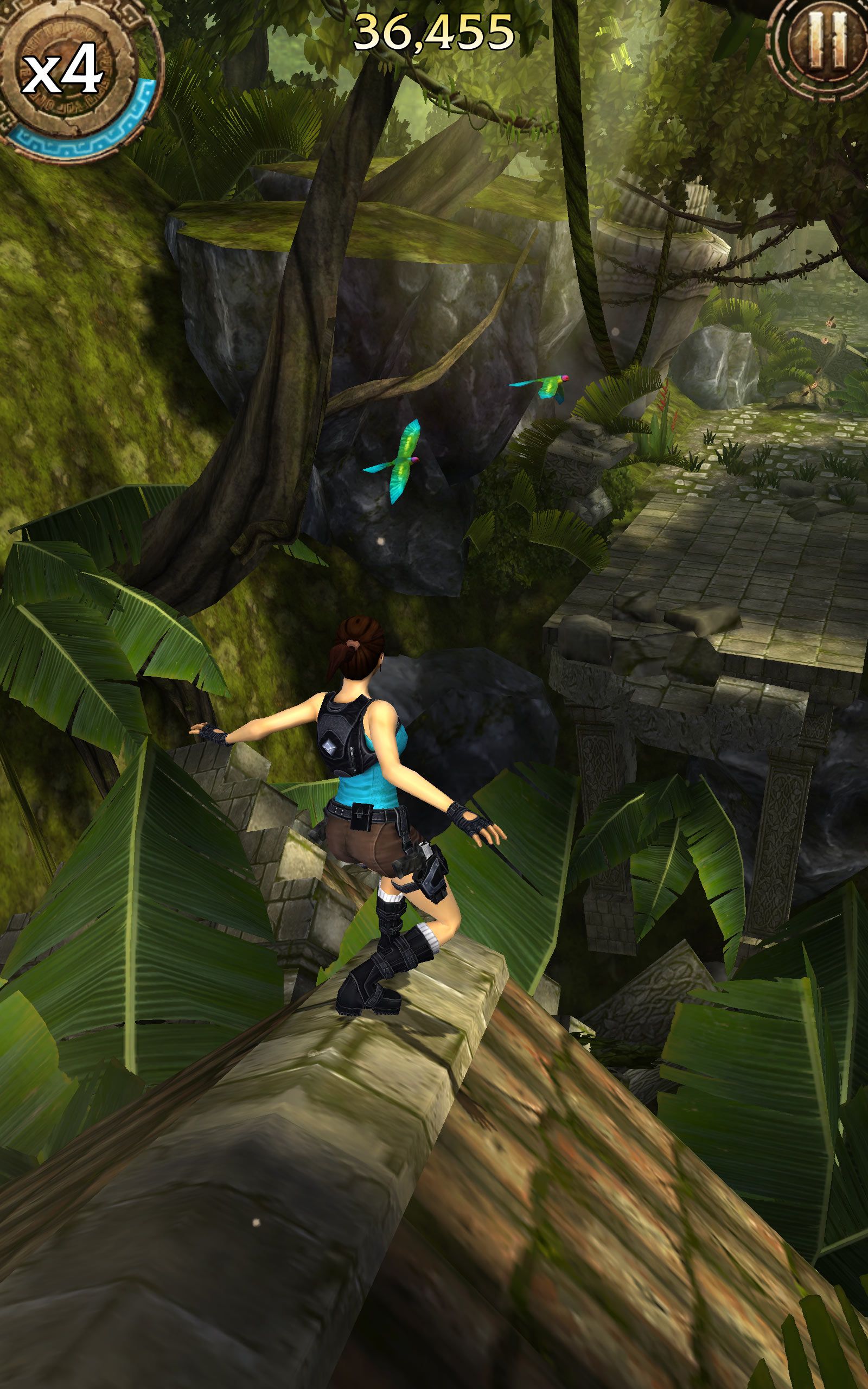 How is the endless runner a Tomb Raider game?