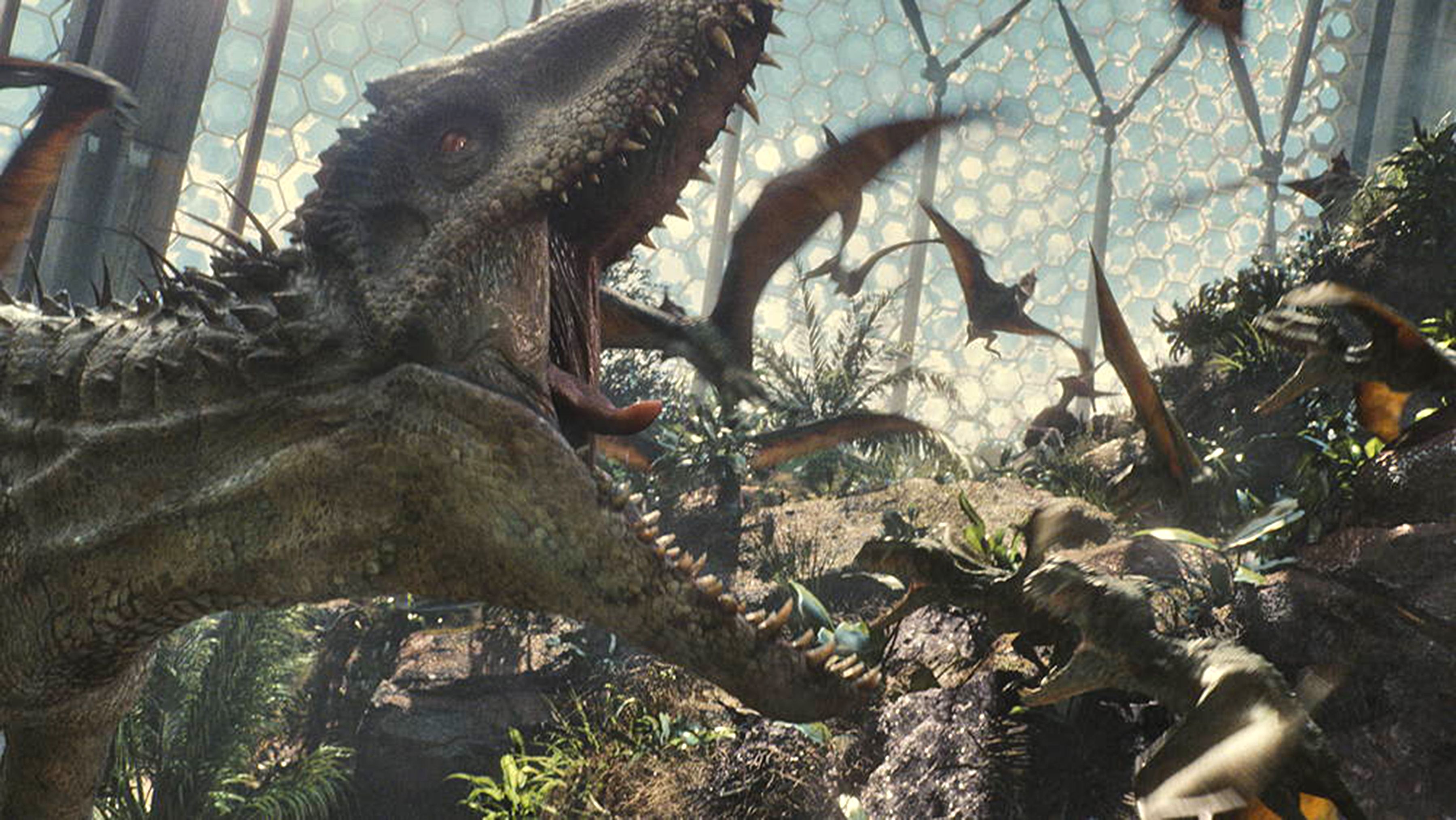 Indominus Rex vs Park Security!, Jurassic World (2015)