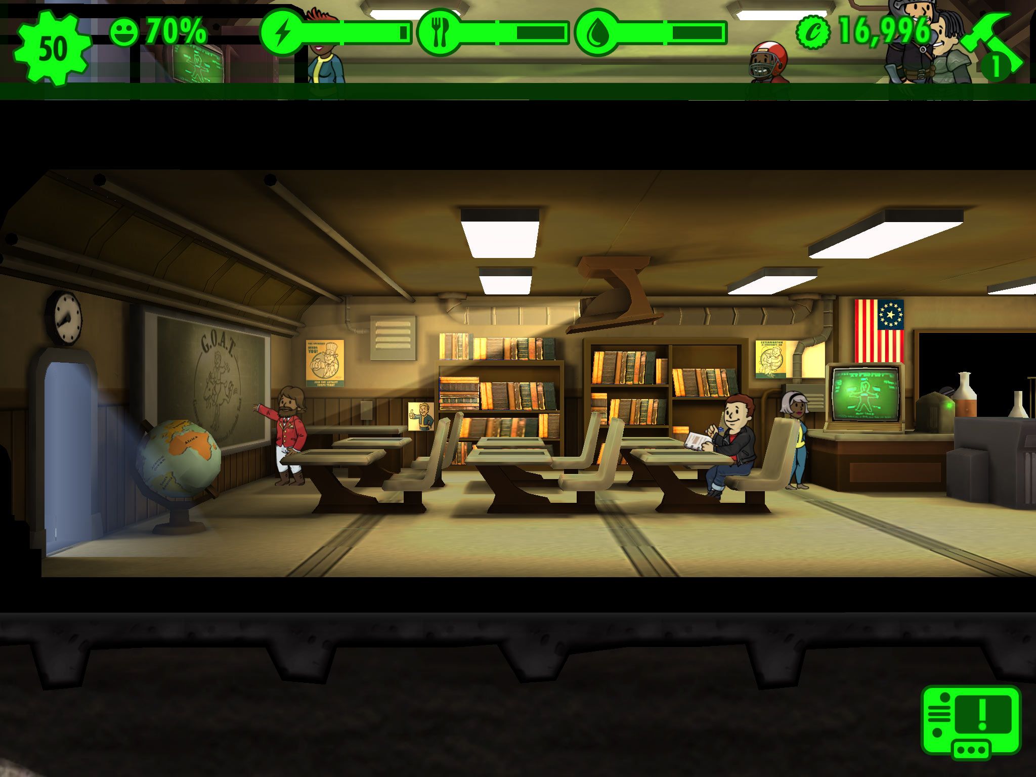fallout shelter black screen android