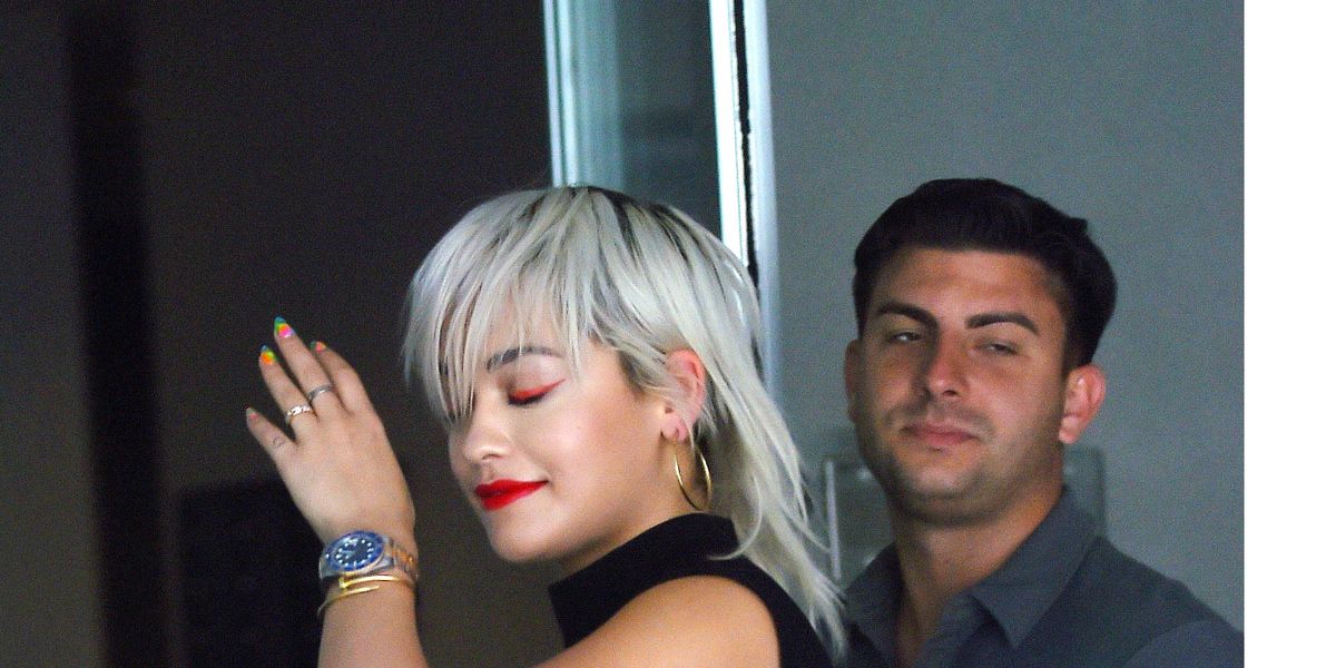 Rita Ora Debuts Mullet And Barely There Dress