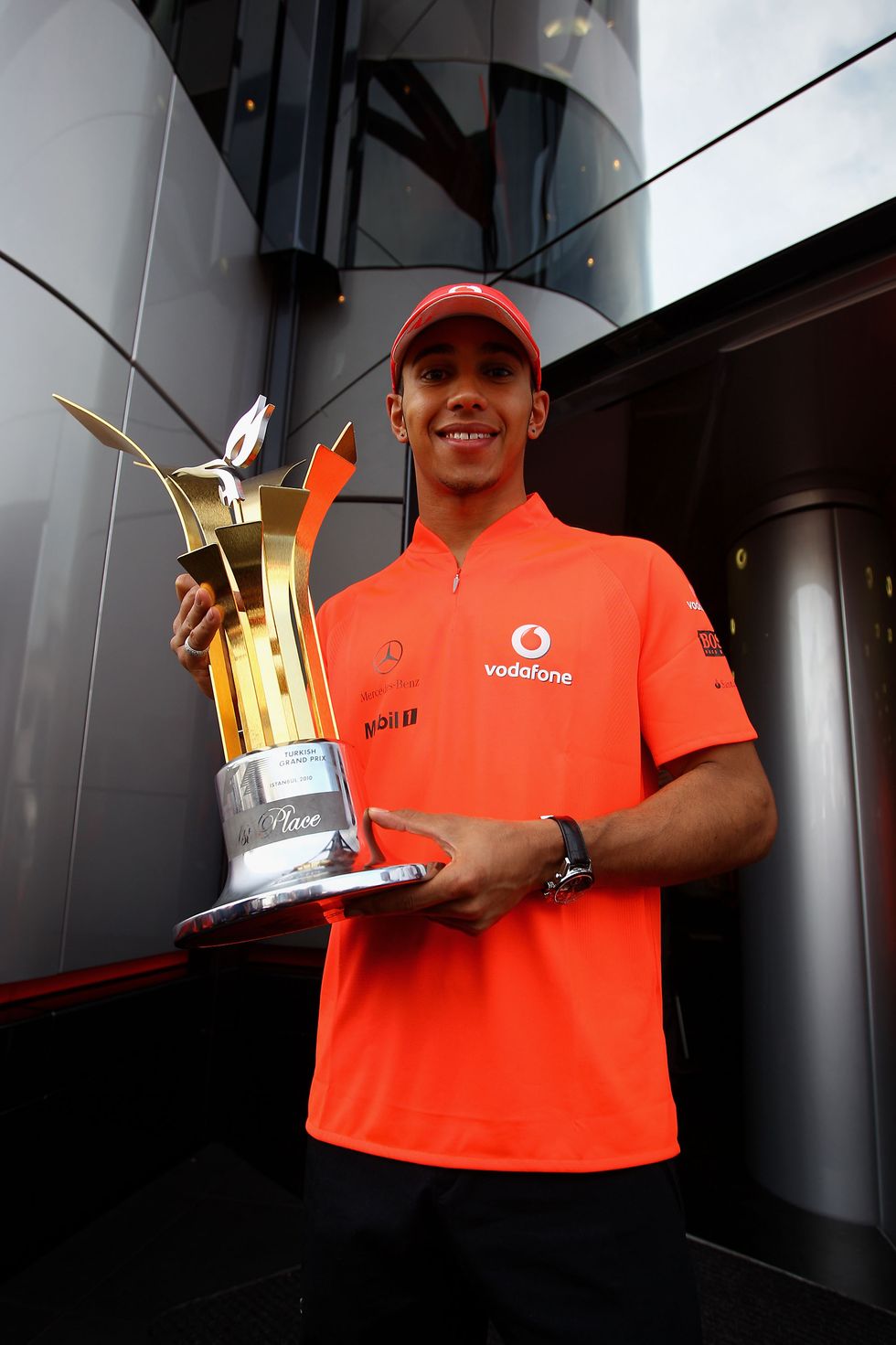 F1's trophy robots are 'a bit over the top' - Hamilton · RaceFans