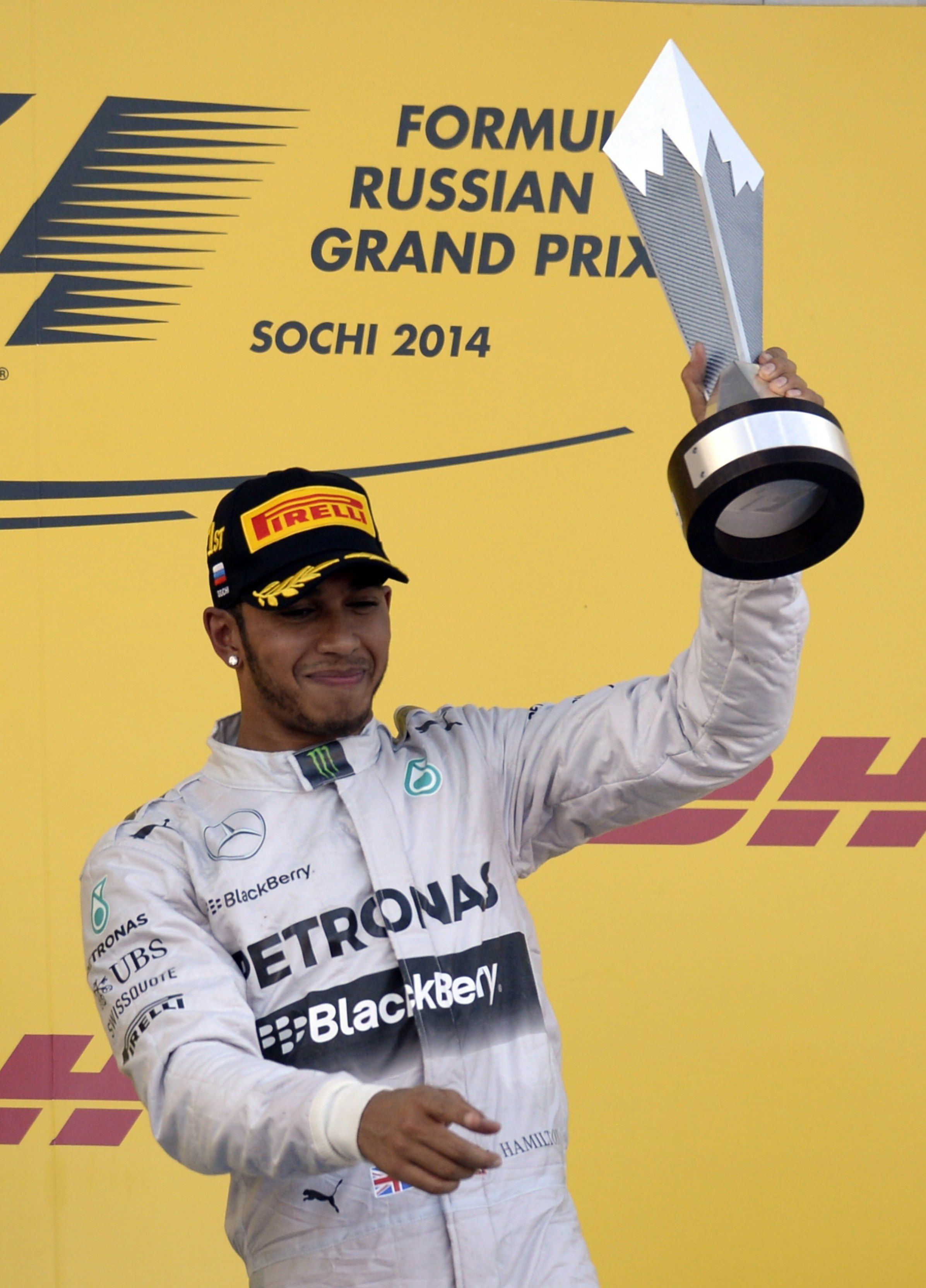 F1's trophy robots are 'a bit over the top' - Hamilton · RaceFans