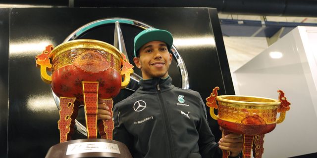 F1's trophy robots are 'a bit over the top' - Hamilton · RaceFans