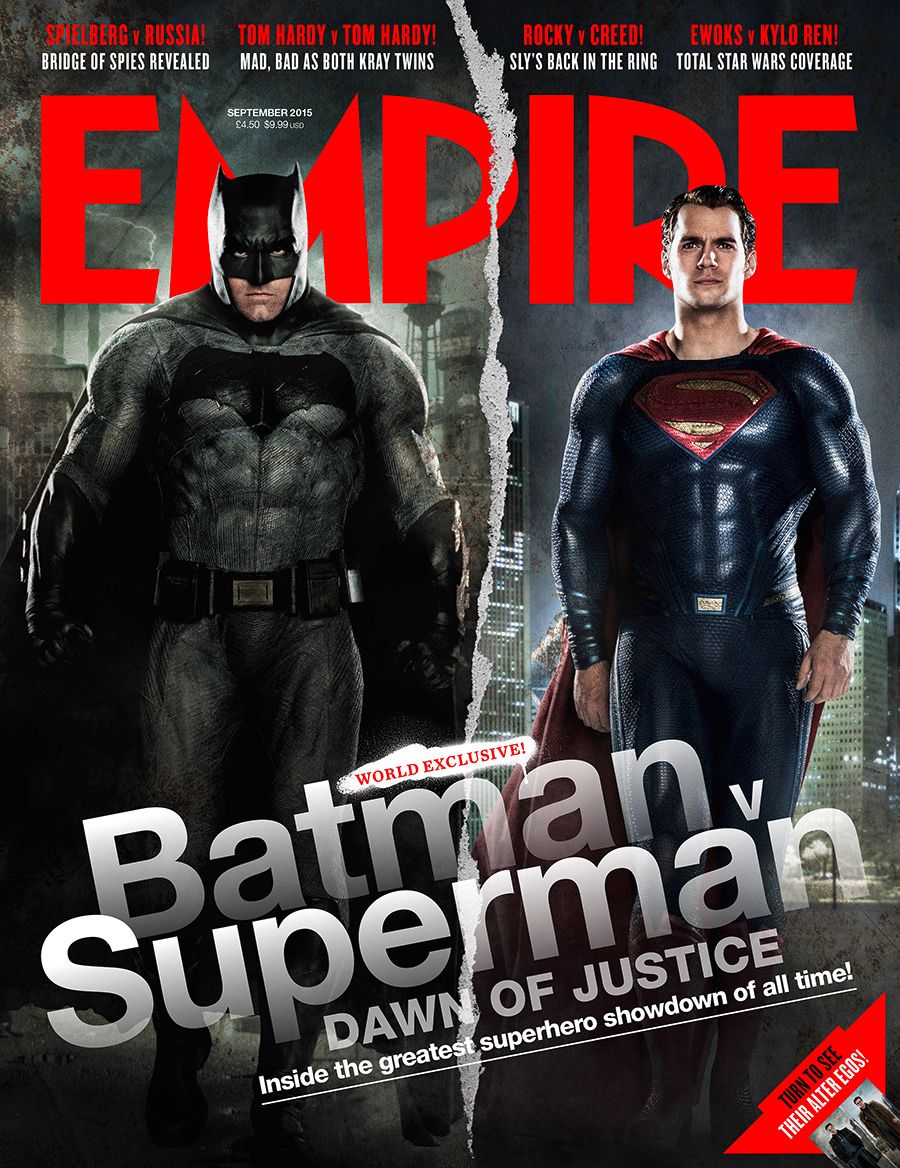 Batman v Superman take over magazine