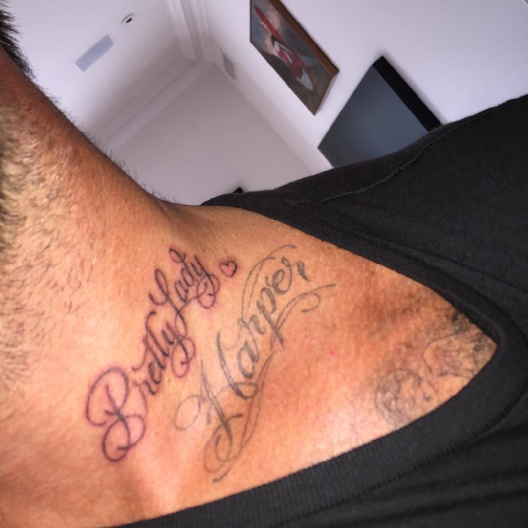 Check Out David Beckhams New Tattoo for Victoria  E Online