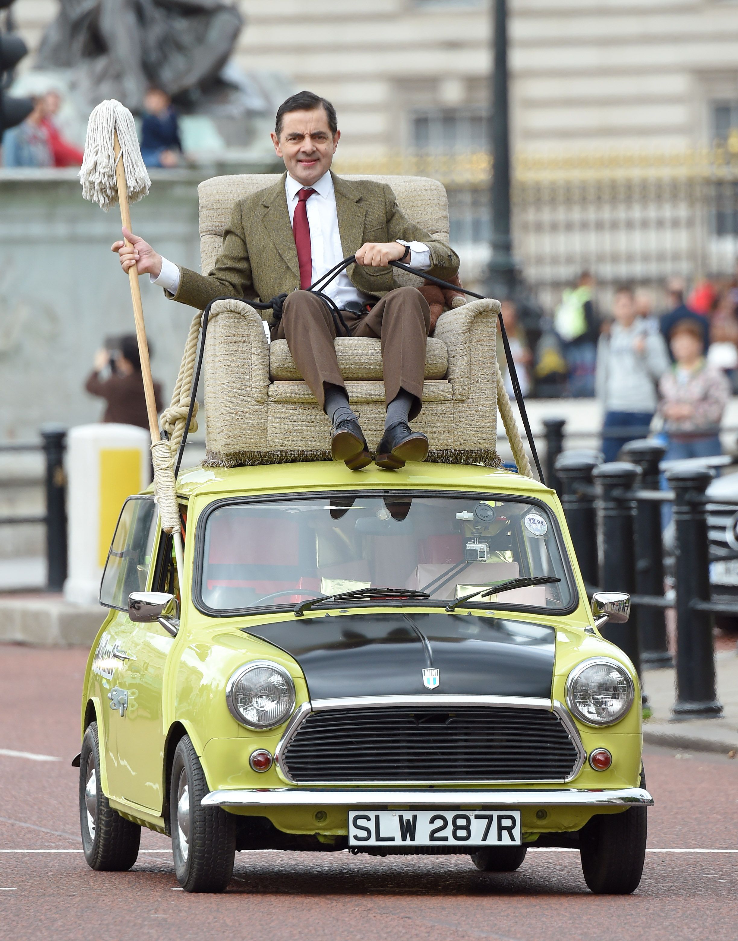 Mr Bean On Car Cake Topper - CakeCentral.com