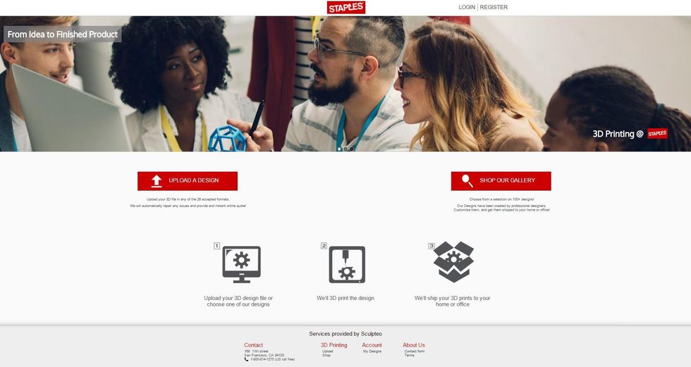 Staples' New Sculpteo-Powered Online 3D Printing Service Launches 