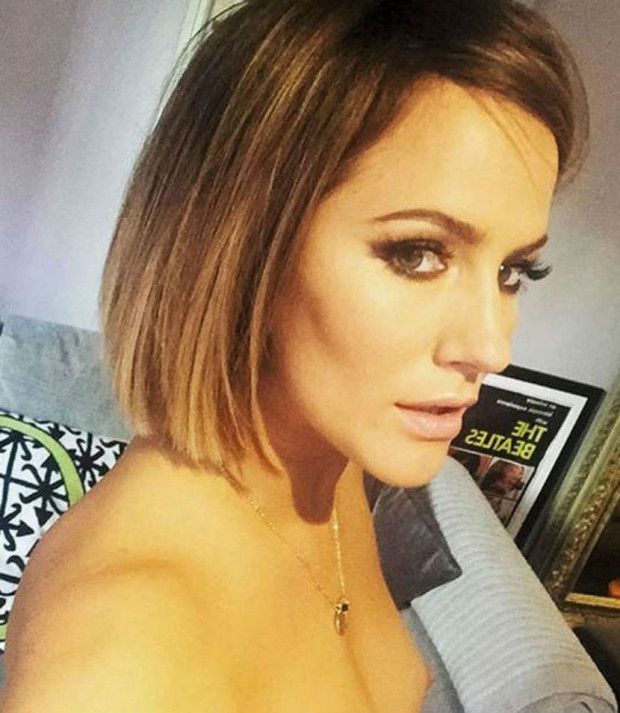 Caroline Flack Nip Slips Up With A Nude Selfie And Then Panic Deletes It