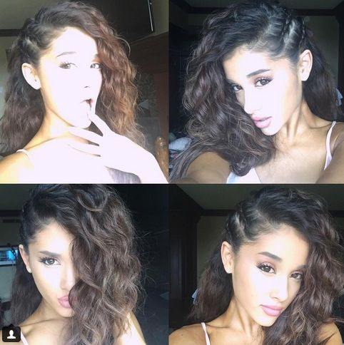 Ariana Grande Shows Off Her Real Curly Hair