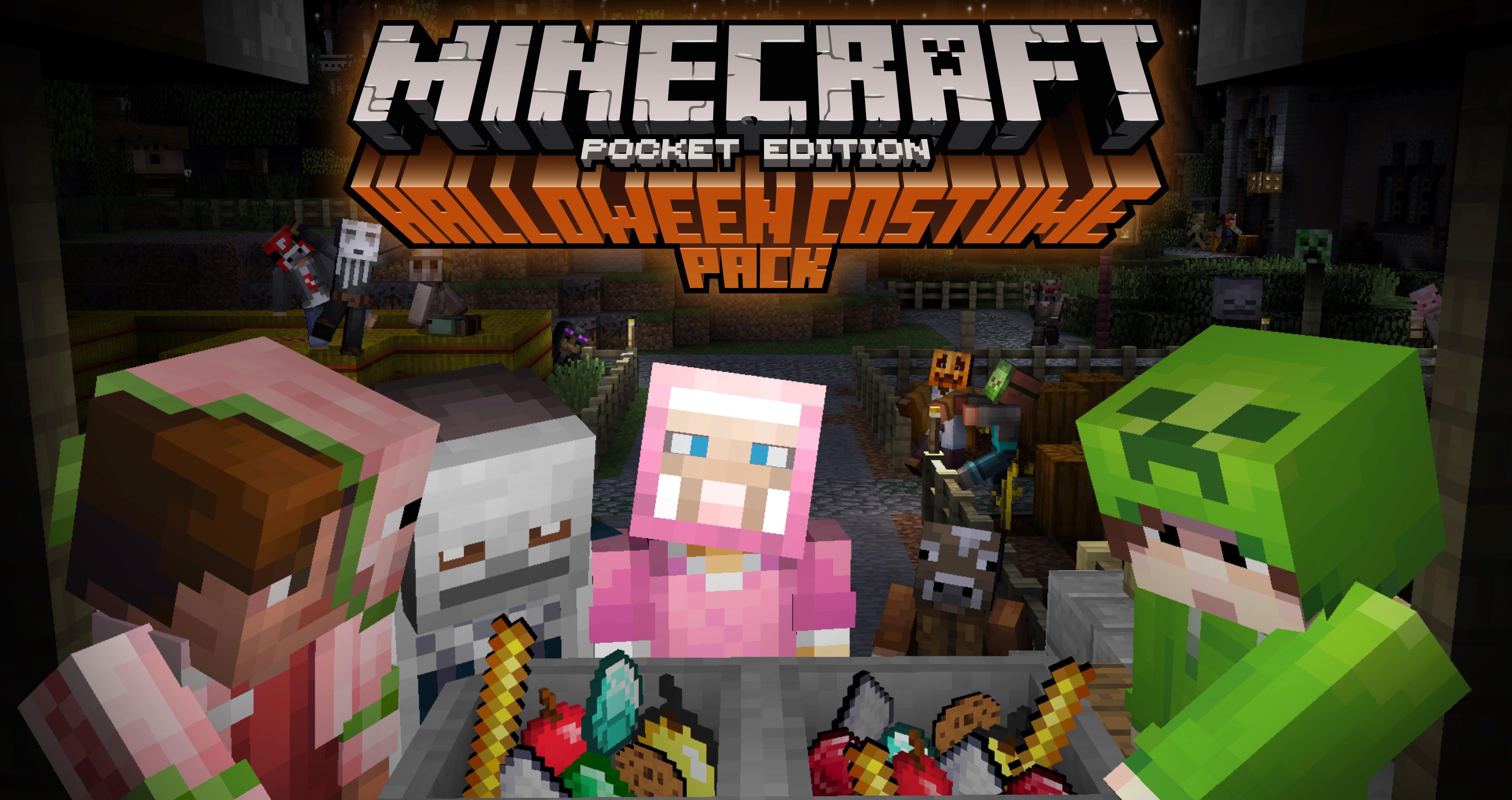 Minecraft Pocket Edition updated with Halloween-themed skin pack, bug fixes  - PhoneArena