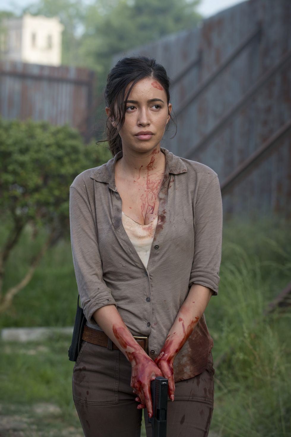 The Walking Dead star Christian Serratos - aka Rosita - is pregnant