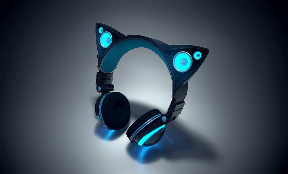 These Cat Ear Headphones give your music a feline twist