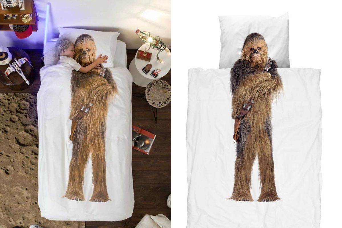 Cuddle up with Darth Vader and Chewie in this Star Wars bedding