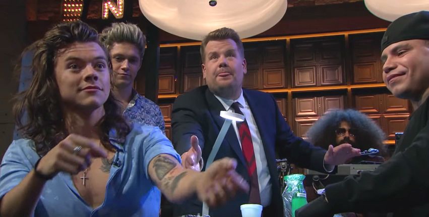 Harry Styles and James Cordens funniest moments on The Late Late Show  read