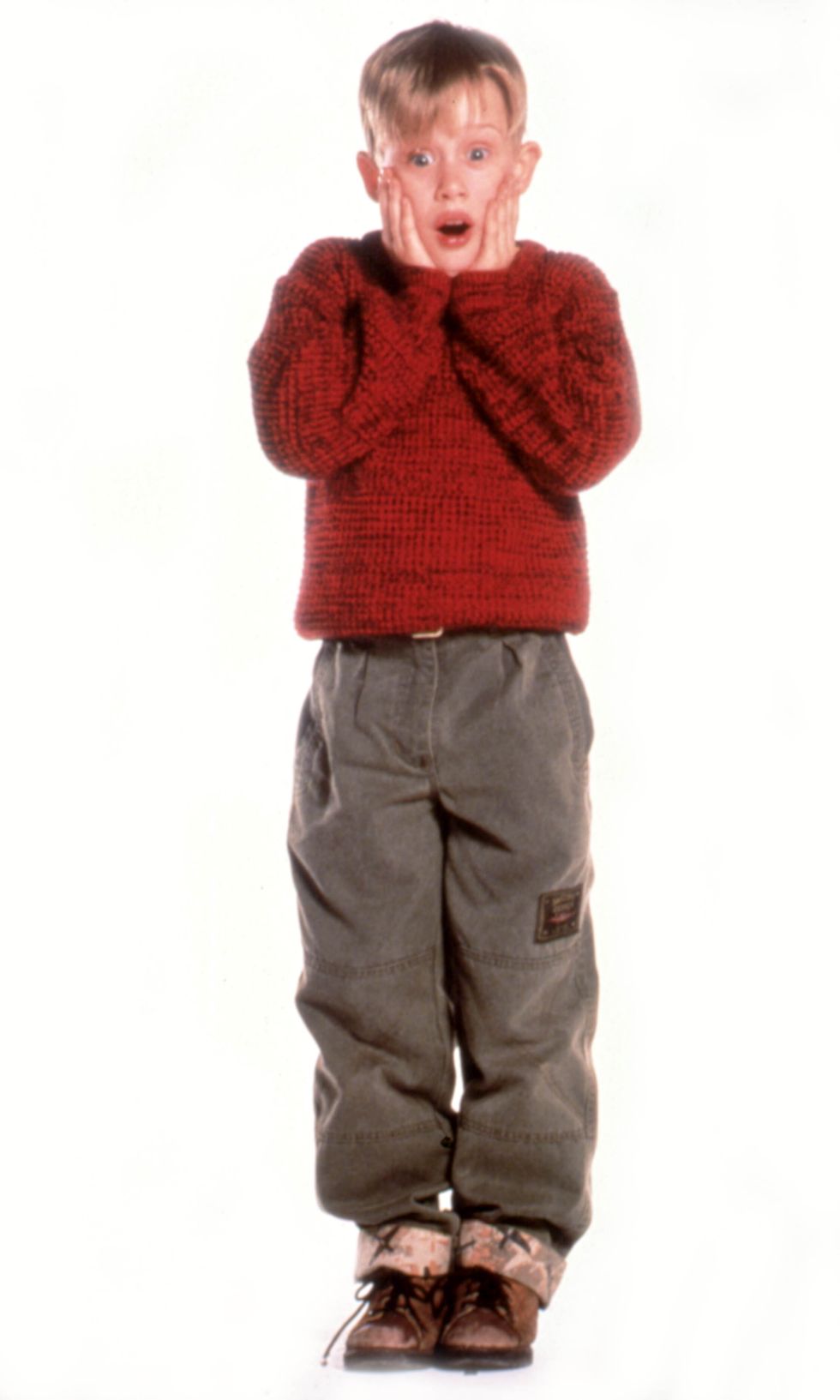 Clothing, Standing, Maroon, Outerwear, Child, Sleeve, Human, Trousers, Toddler, Child model, 