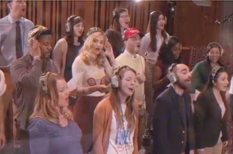 Watch Darren Criss, Estelle and more parody climate change in Funny or Die choir skit Watch Darren Criss, Estelle and more parody climate change in Funny or Die choir skit
