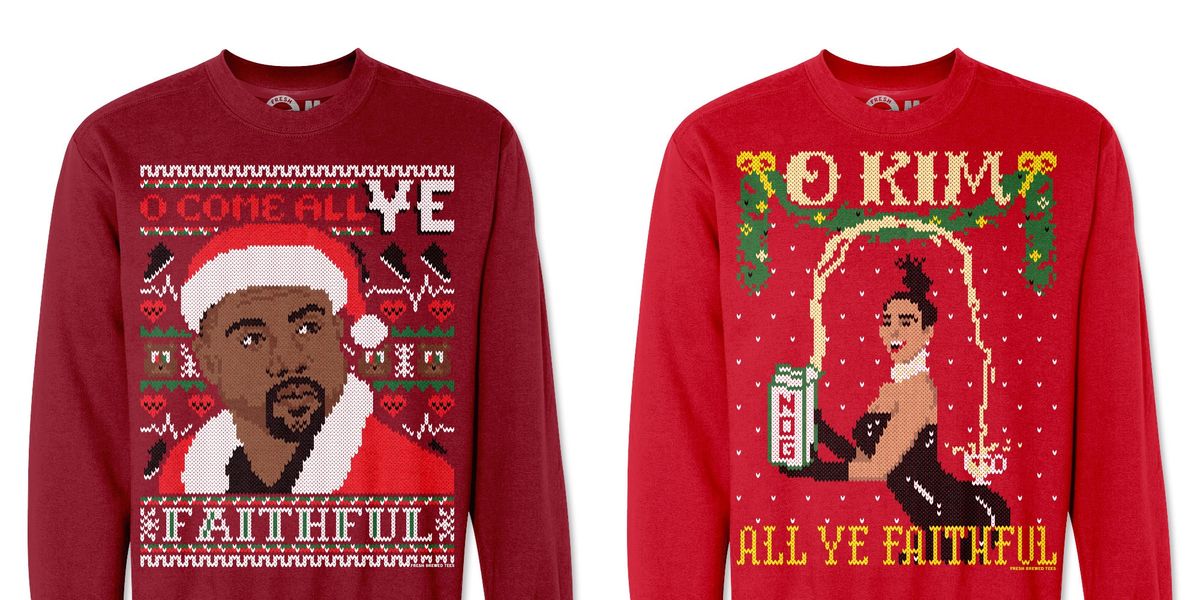 Kim Kardashian West and Kanye West Christmas jumpers are the perfect