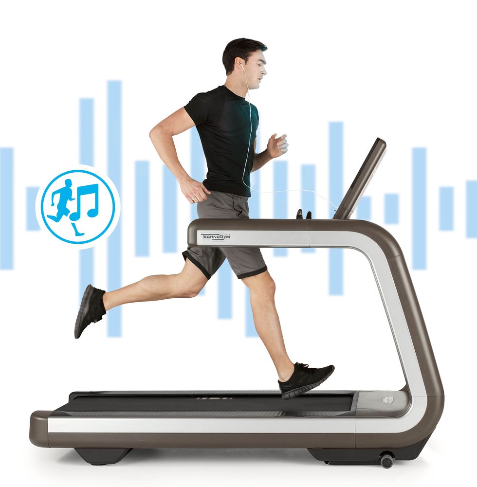 This treadmill plays music to match the pace of your run