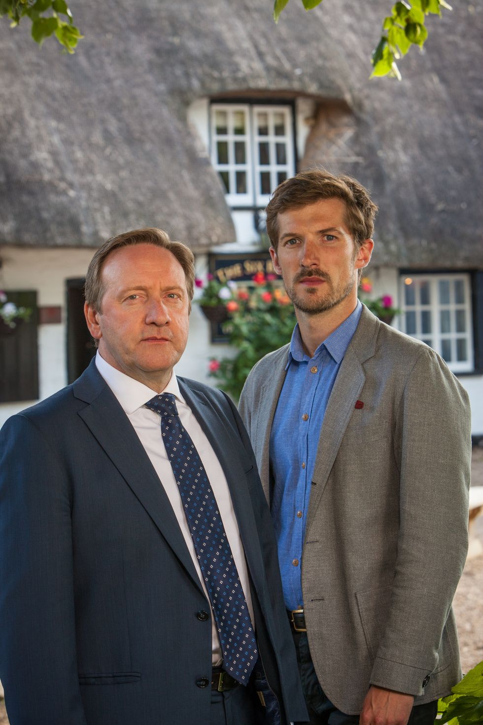 Neil Dudgeon and Gwilym Lee in Midsomer Murders