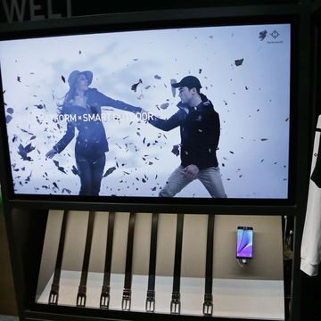 The Samsung Wellness Belt on display at CES 2016