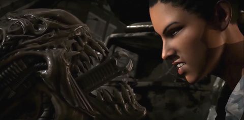 Mortal Kombat X trailer - Xenomorph vs Jacqui Briggs