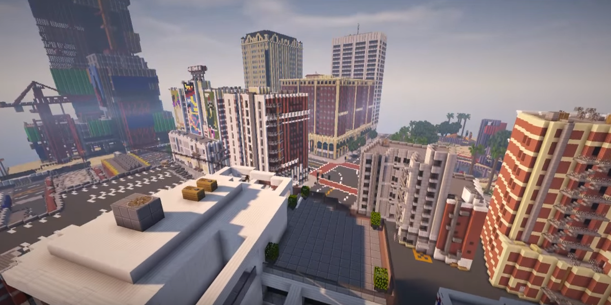 Los Santos meets Minecraft, as somebody recreates GTA 5 map to scale
