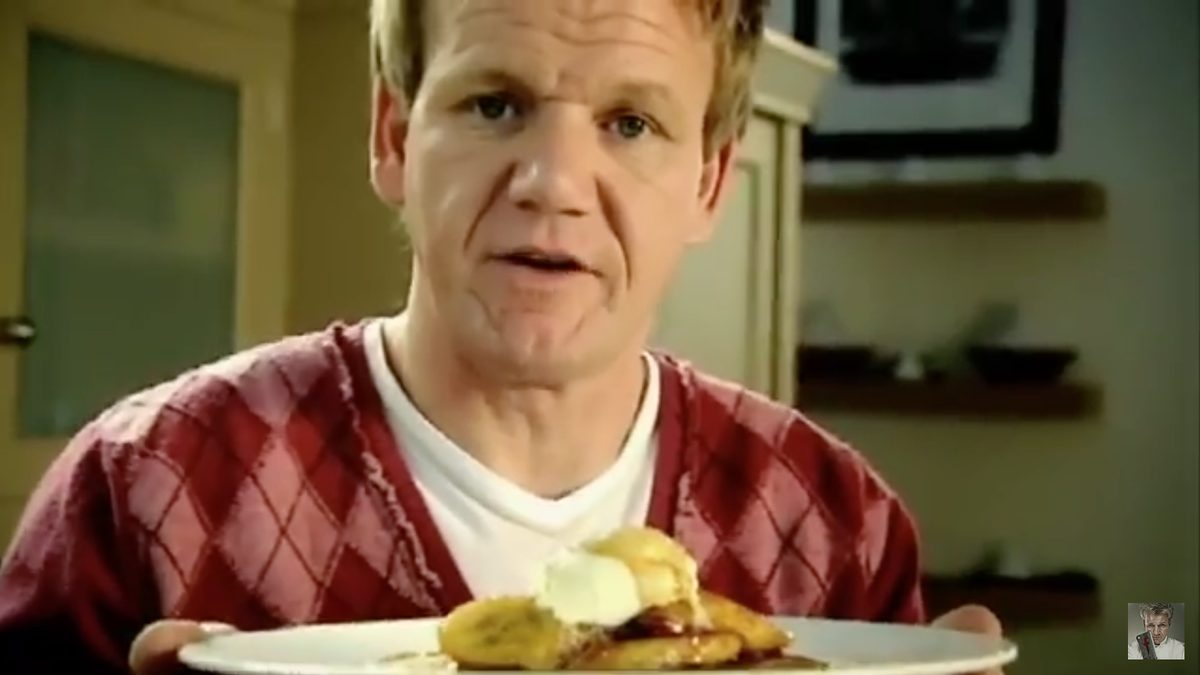 Pancake Day Flipping Demonstration, Gordon Ramsay