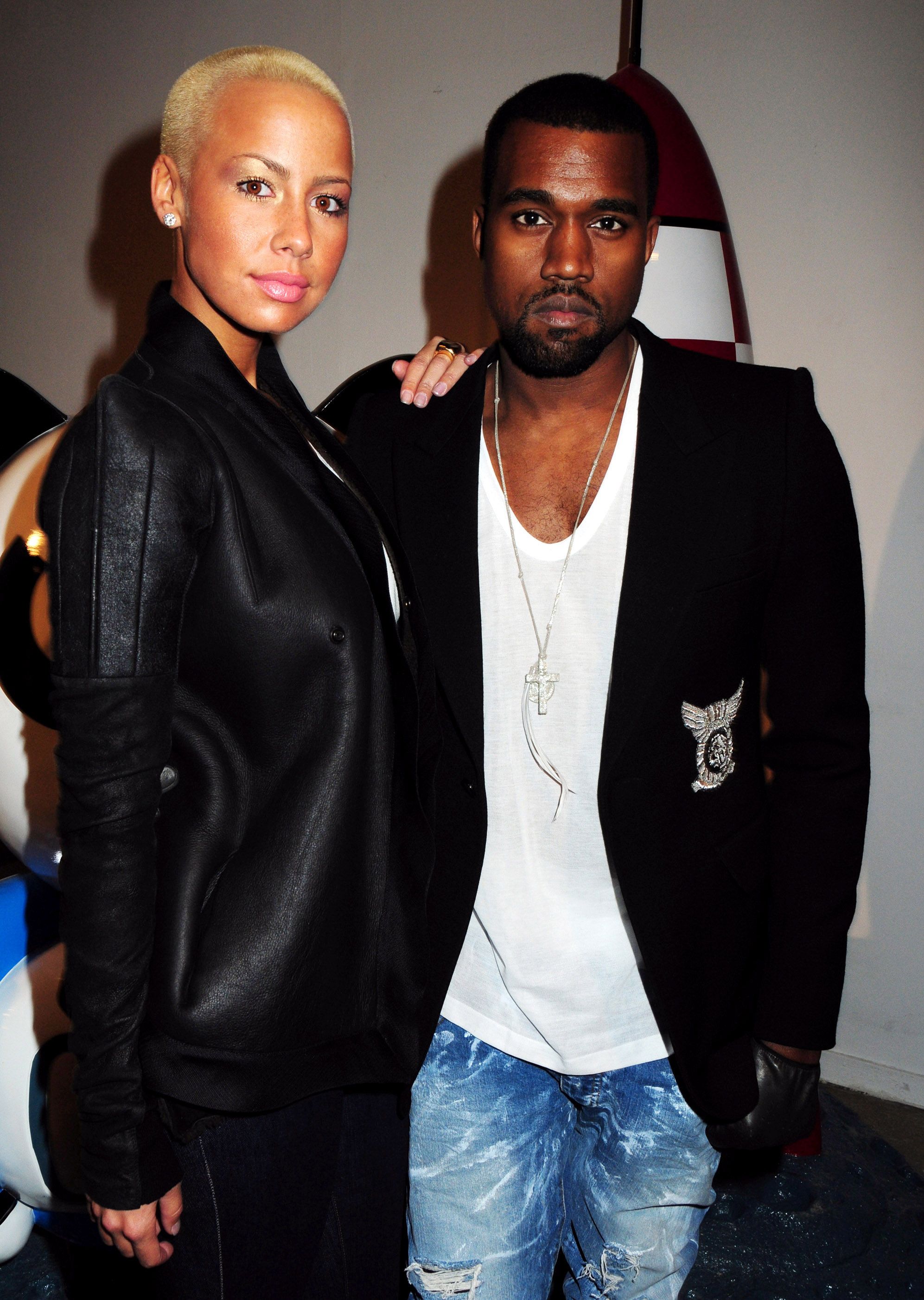 Kanye West & Amber Rose: Fur Coat Couple, Amber Rose, Kanye West