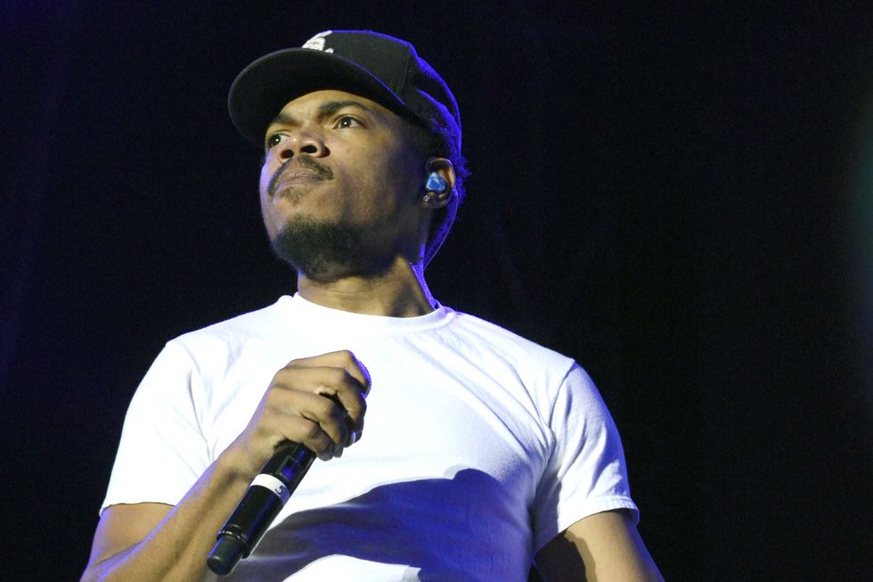 chance the rapper performs during the 2015 life is beautiful festival