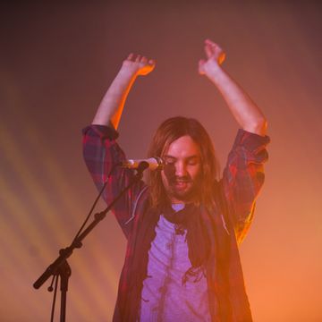 Tame Impala perform live on stage at Alexandra Palace
