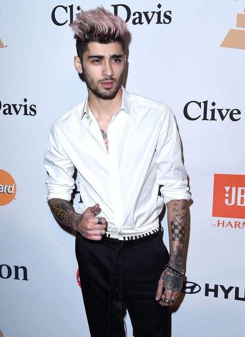 Zayn Malik arrives at the 2016 Pre-GRAMMY Gala and Salute to Industry Icons Honoring Irving Azoff
