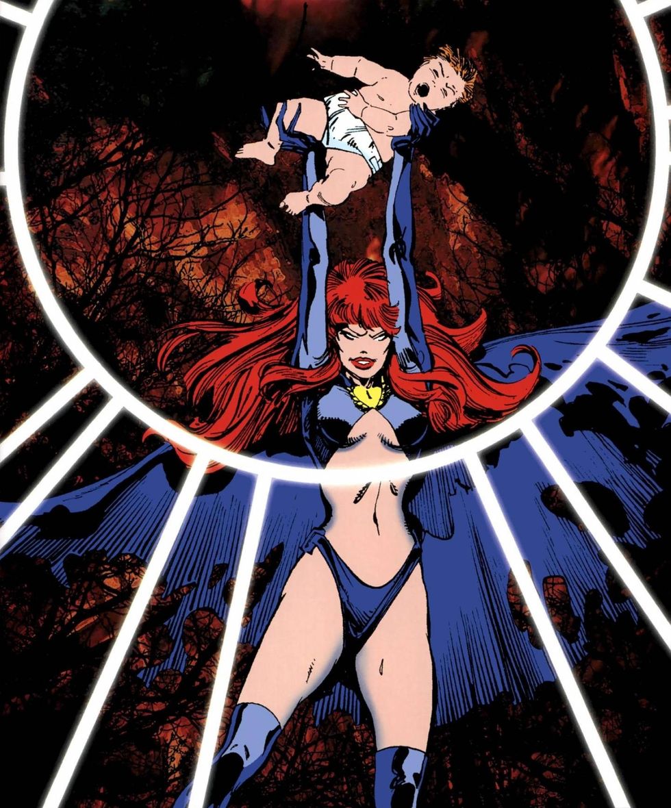 Baby Cable and Madelyne Pryor