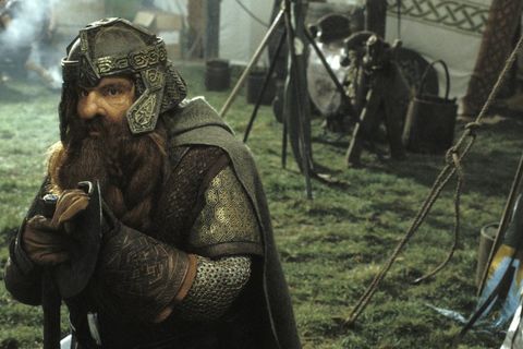 John Rhys Davies as Gimli in Lord of the Rings