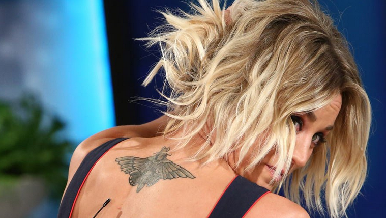 Kaley Cuoco opens up on rough divorce and explains moth tattoo covering  up wedding ink  Mirror Online