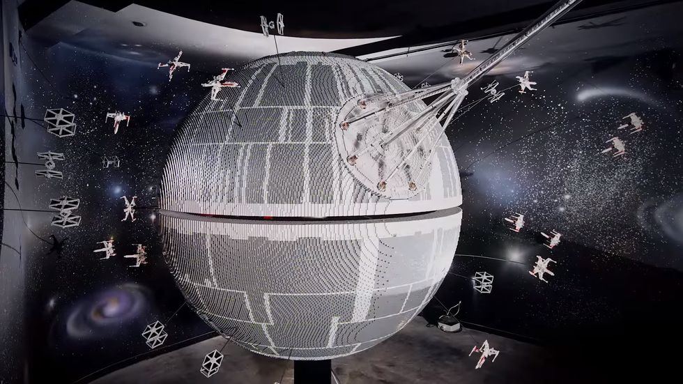 This Lego Death Star from Star Wars is very much the toy you're looking for