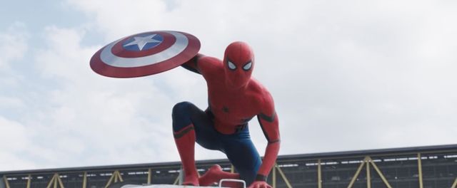 Tobey Maguire gives Marvel's new Spider-Man Tom Holland the thumbs up:  Good job!