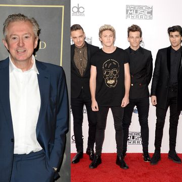 Louis Walsh and One Direction composite