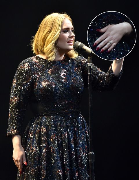 Adele wedding ring rumours tour