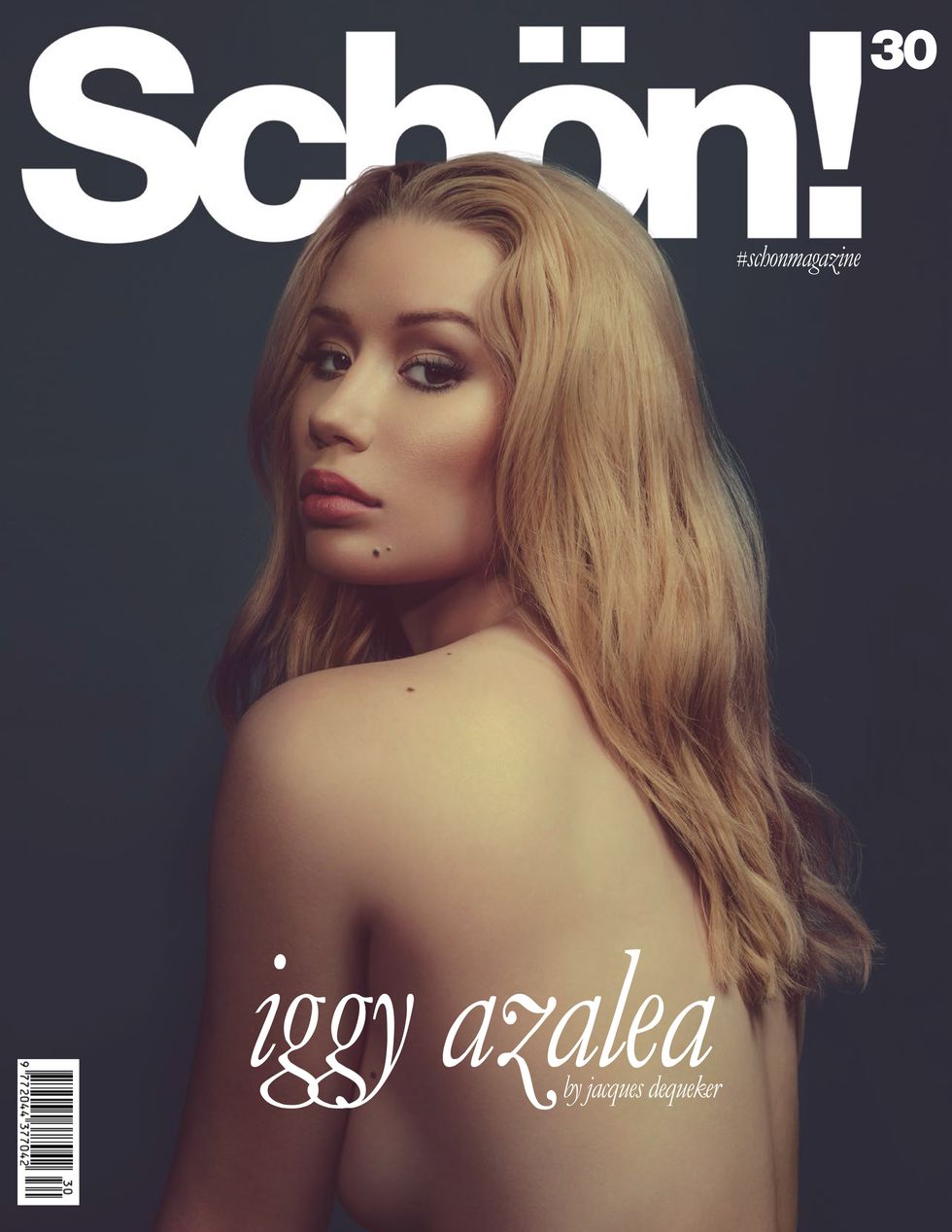 Iggy Azalea poses topless in nude bodystocking for latest fashion photoshoot