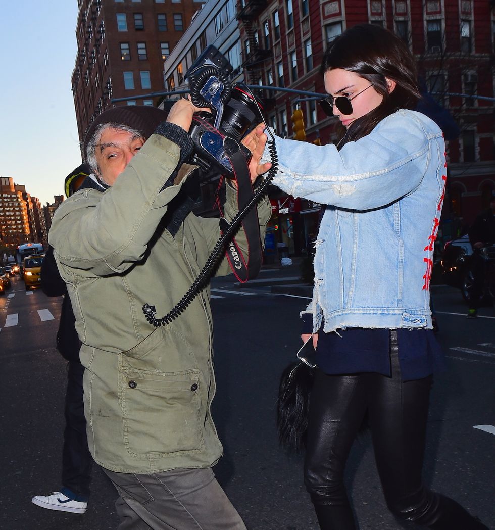 Kendall Jenner has a runin with the paparazzi days after denying
