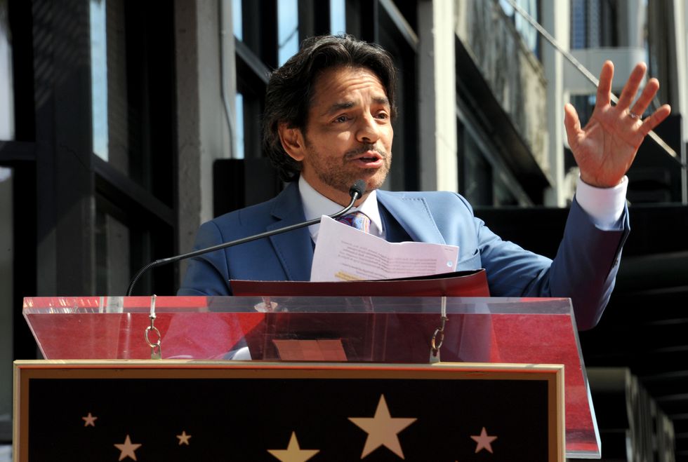 Eugenio Derbez gets a star on the Hollywood Walk of Fame, March 2016