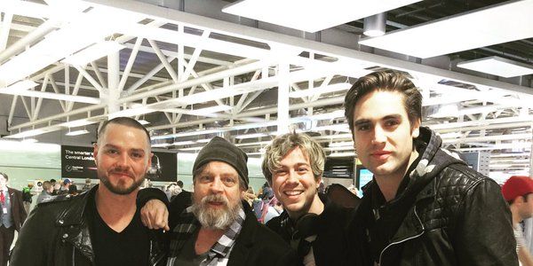 Busted explain how they met Luke Skywalker at an airport