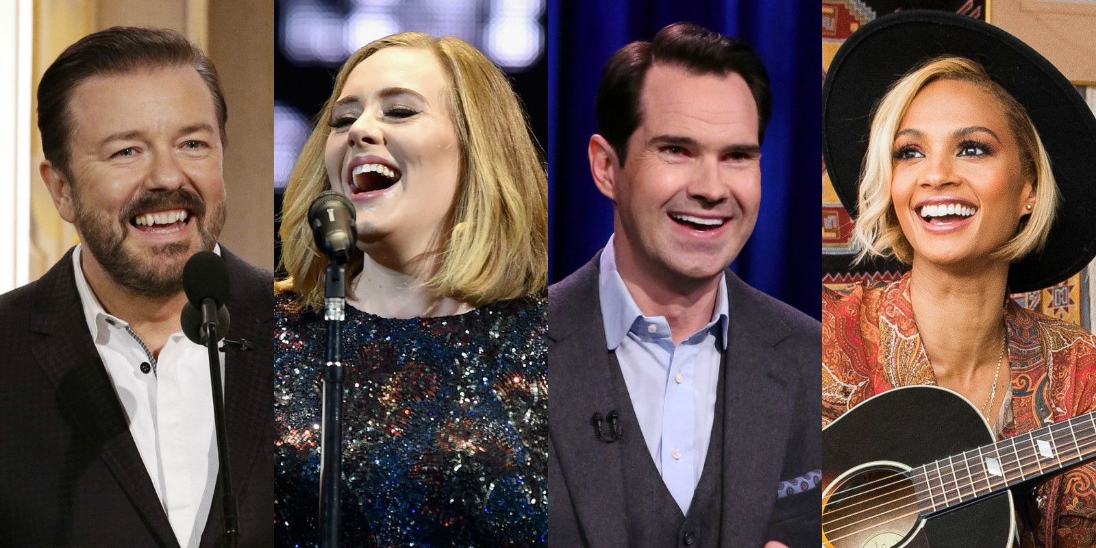 14 of the best and weirdest celebrity laughs: Ricky Gervais, Jimmy Carr,  Adele and more